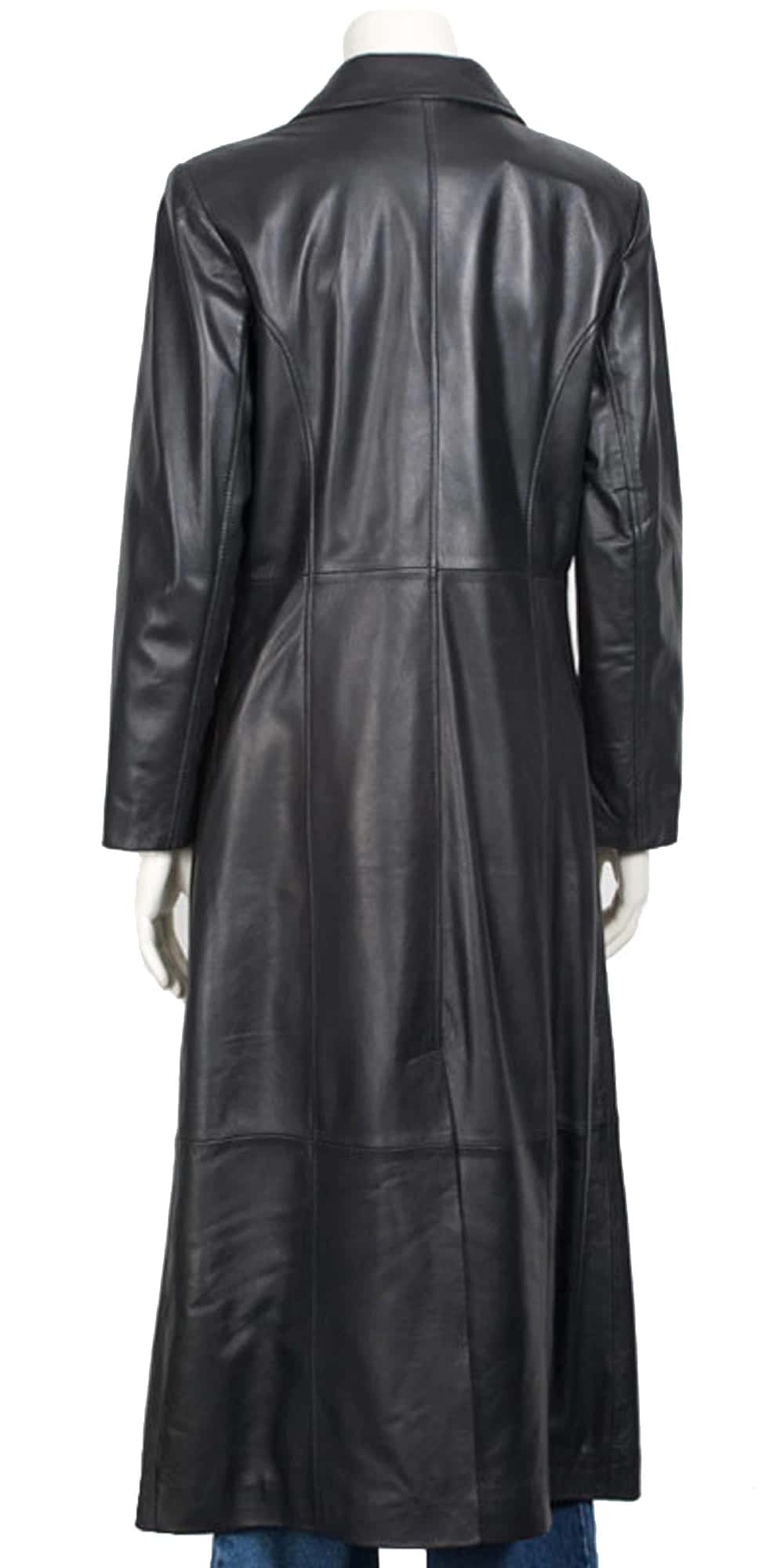 Over Coat Leather Coat Men's Natural Black Nappa Duster MC07 thumbnail 2