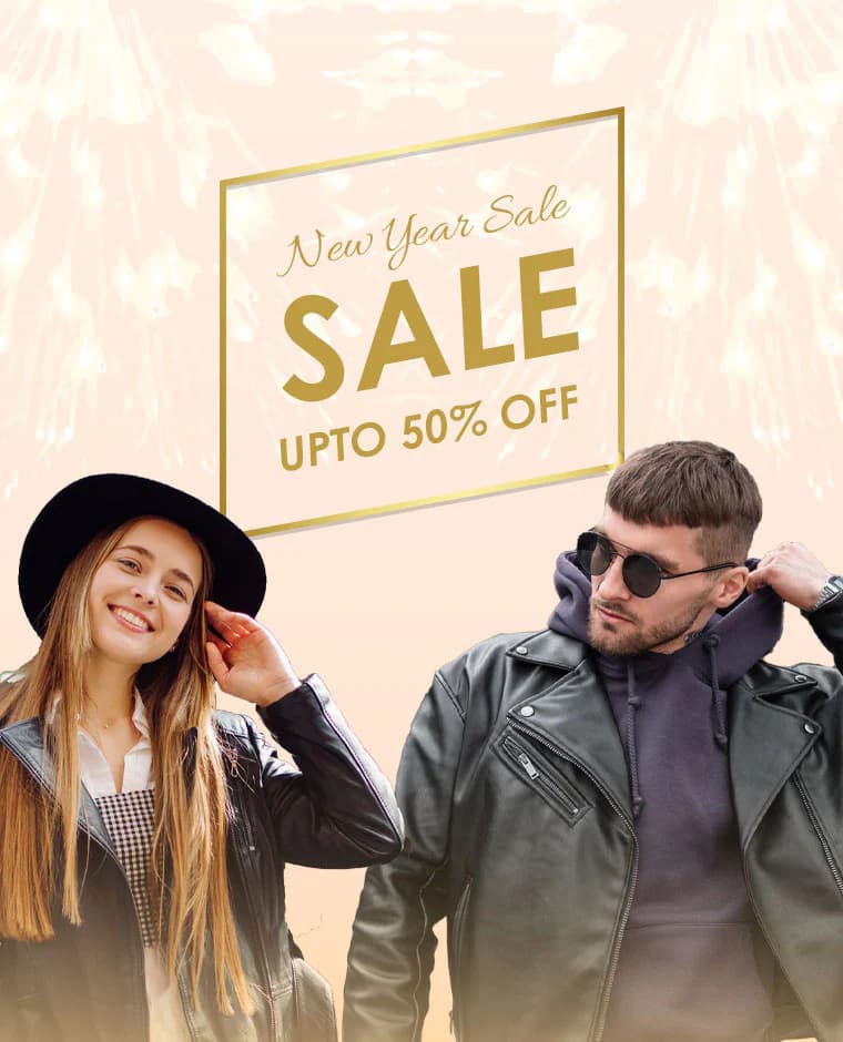 Black Friday sale promotional image with leather products