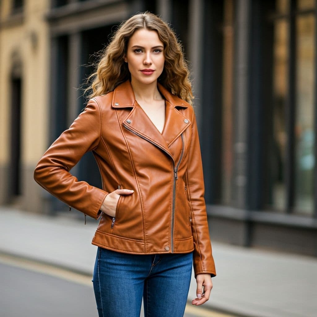 Emily Stone wearing the Classic Bomber